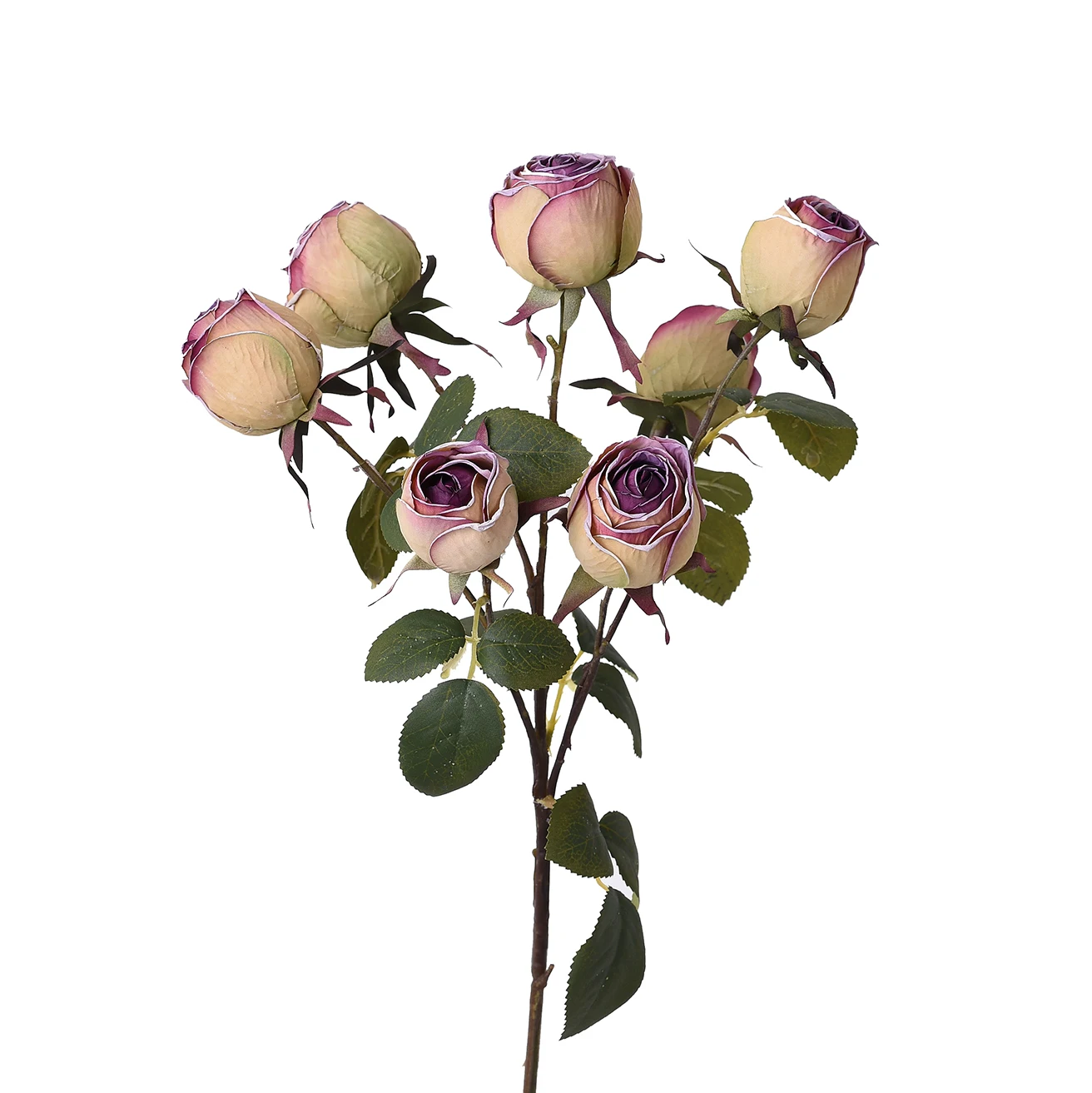 Factory price super nice Very lifelike Party wedding home decoration christmas Single Rod 7 artificial multiflora rose