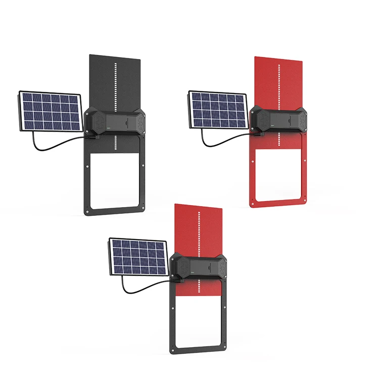 Automatic chicken coop door solar powered opener durable aluminum material support OEM service factory price for sale