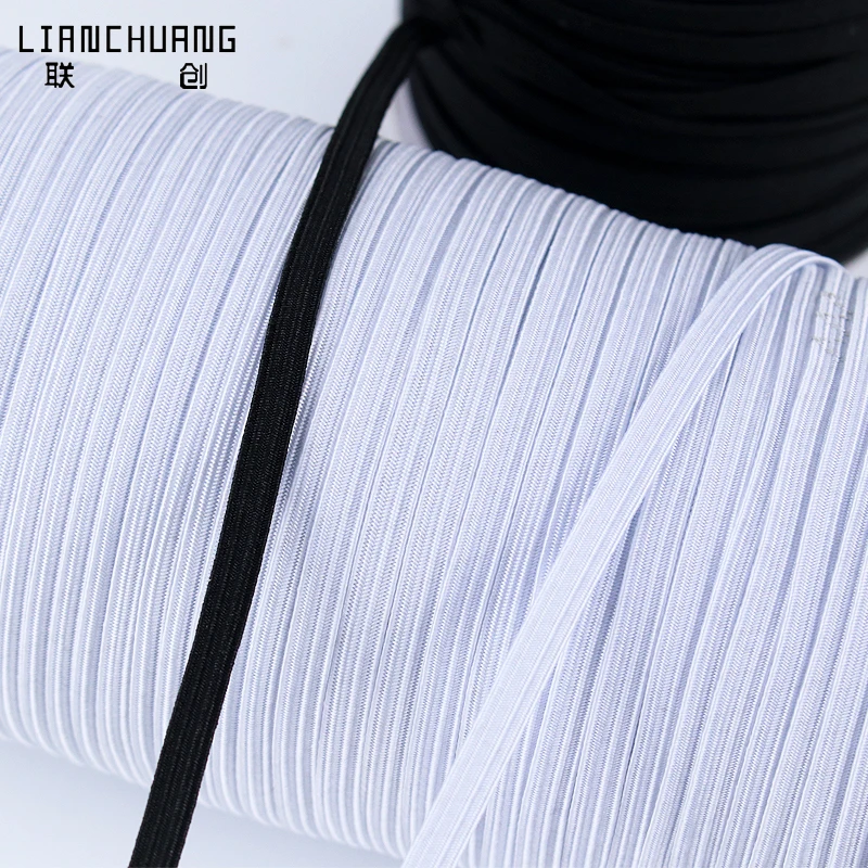 Cheap new product  6mm High tenacity knitted elastic band for clothing for hair tie