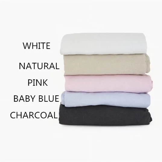 100% linen Cot Fitted Sheet Baby Crib Sheet