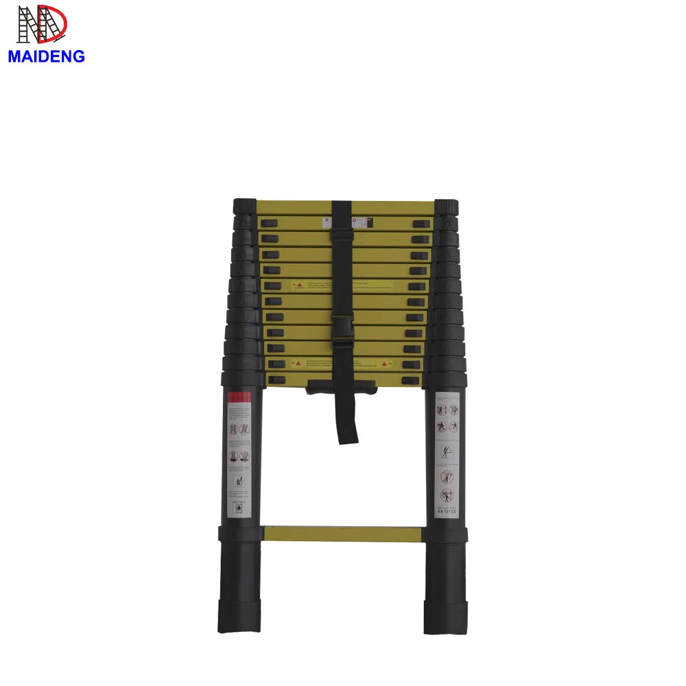 Competitive Price En131 Aluminium Telescopic Ladder 3.2-3.8m Folding Attic Ladders Indoor
