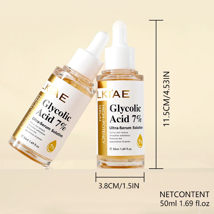 Customize  Glass Skin Care  7% Glycolic Acid Centella  Blemish Remover Pigmentation Peeling Beauty Facial Serum
