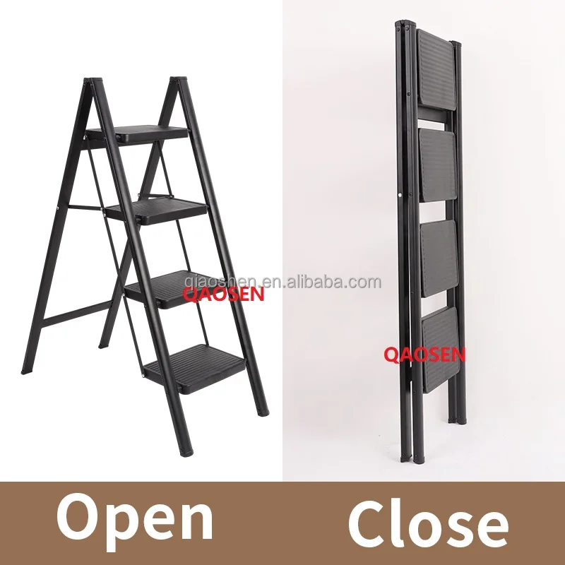 Black Flower Stand Ladder Household Ladder 2 3 4 5 Step Easy Store