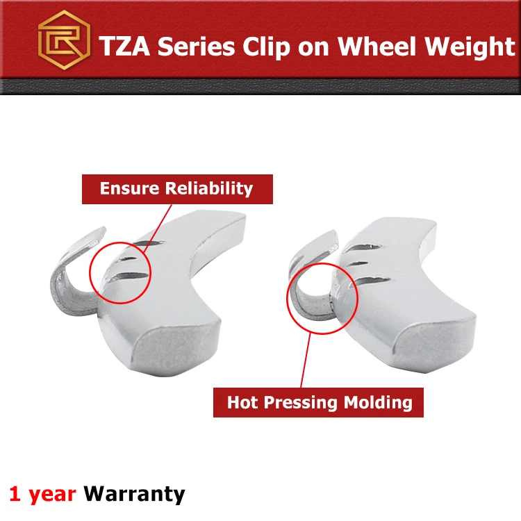 Reecheng Lead Free TZA 20g Rim Truck Tire Zinc Clip on Balance Wheel Weights