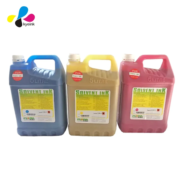 Original package flora digital solvent based ink spectra polaris 15pl ink  flora Spectra Polaris 15PL solvent ink