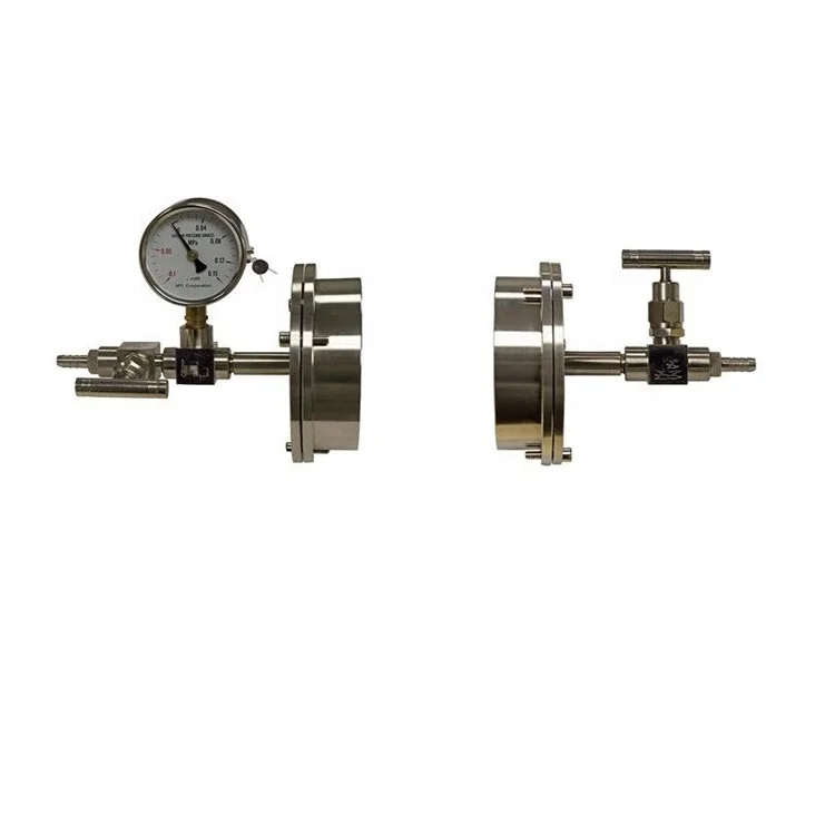 Water Cooled Vacuum Flange for Quartz Tube Furnace quick clamping flange