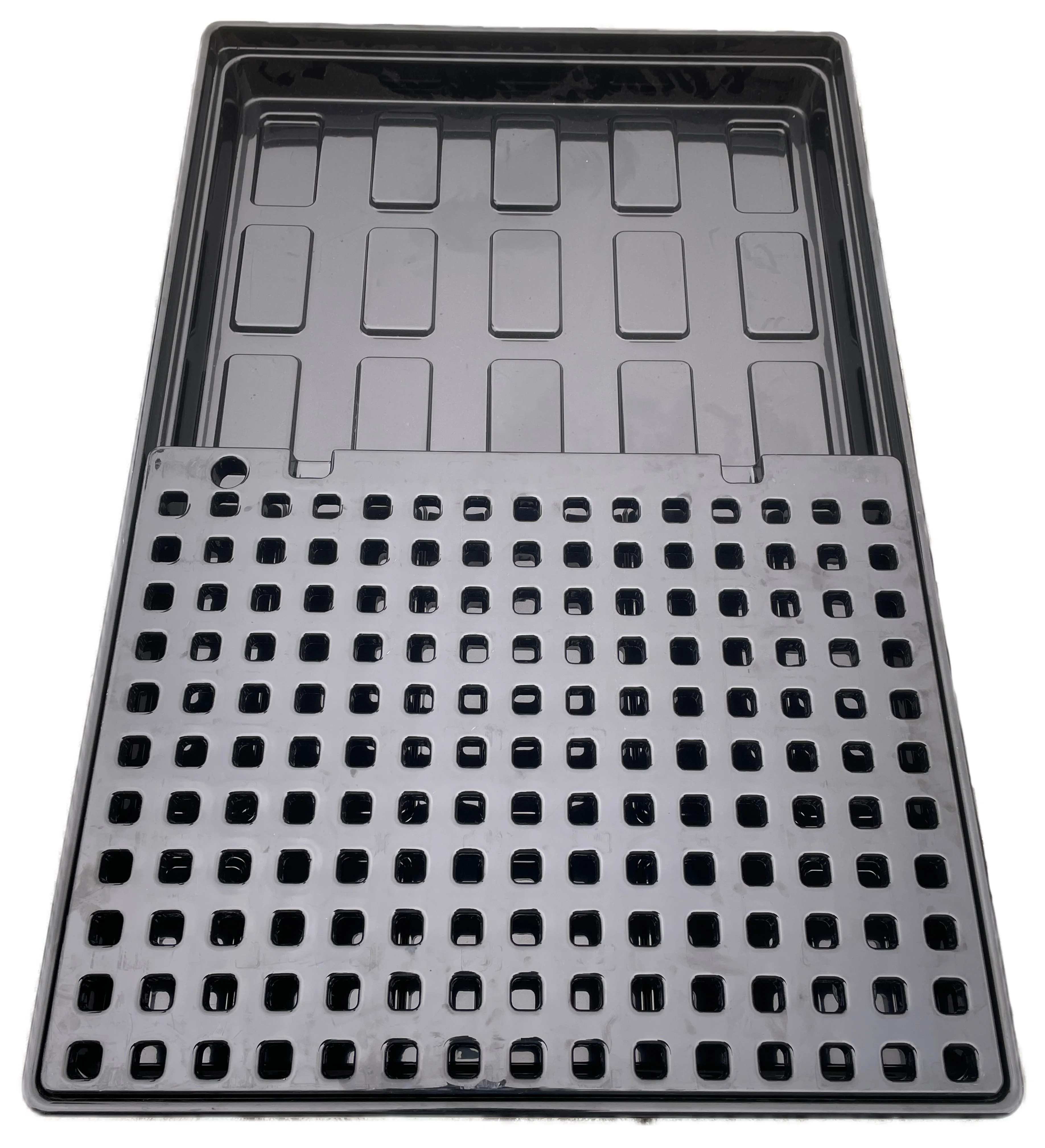 Custom Sizes White Grey Black Plastic Indoor Plants Grow Hydroponic NFT Tray For Sale