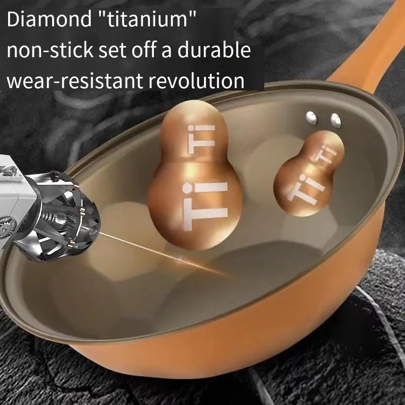 Store recommendation Traditional Cookware Wok Round Cast Iron Chinese Cover Metal nonstick wok pan