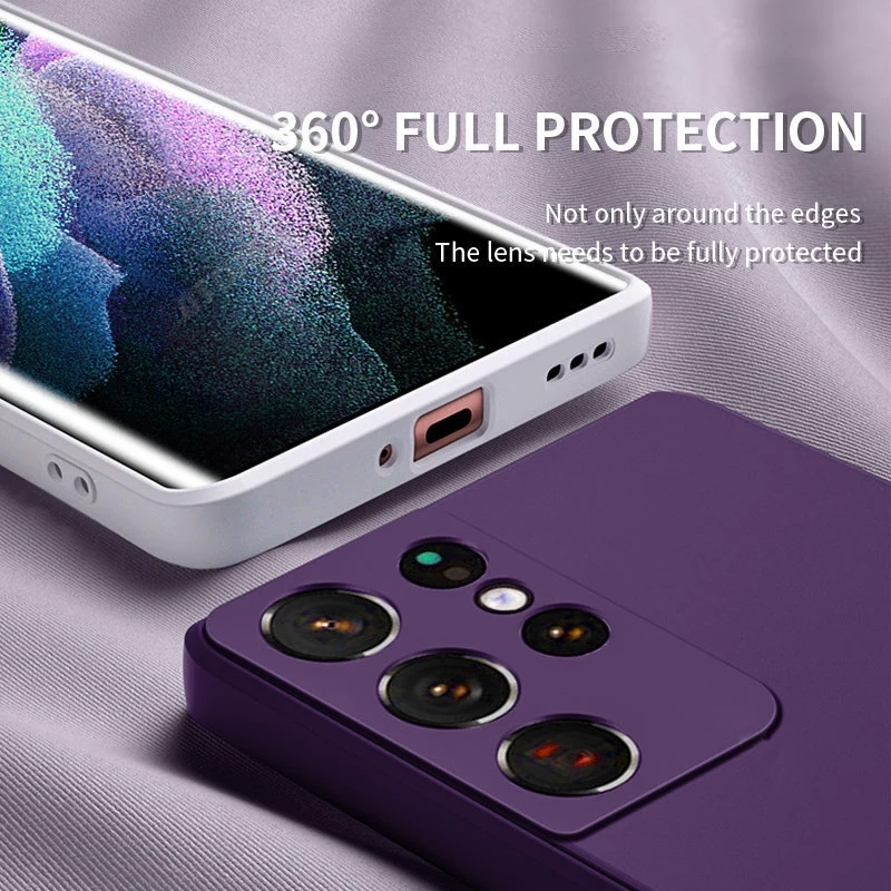 Wholesale S23 custom Logo color soft TPU silicone original mobile phone cases for Samsung Galaxy S23 S22 Ultra S23 Plus