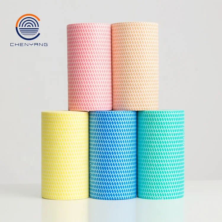 High quality leaf pattern spunlace nonwoven cleaning cloth