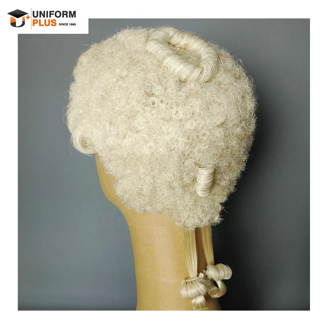 Классический классический парик ручной работы в британском судейском судействе