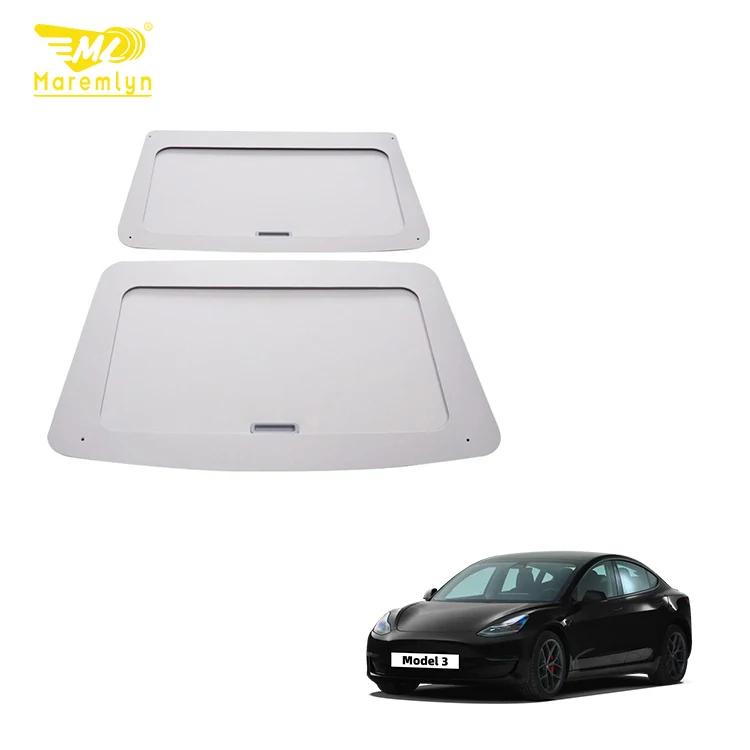 Maremlyn Glass Roof Sunshade Retractable Roof Skylight Glass Sun Shade For Tesla Model 3 2024 Body Kits