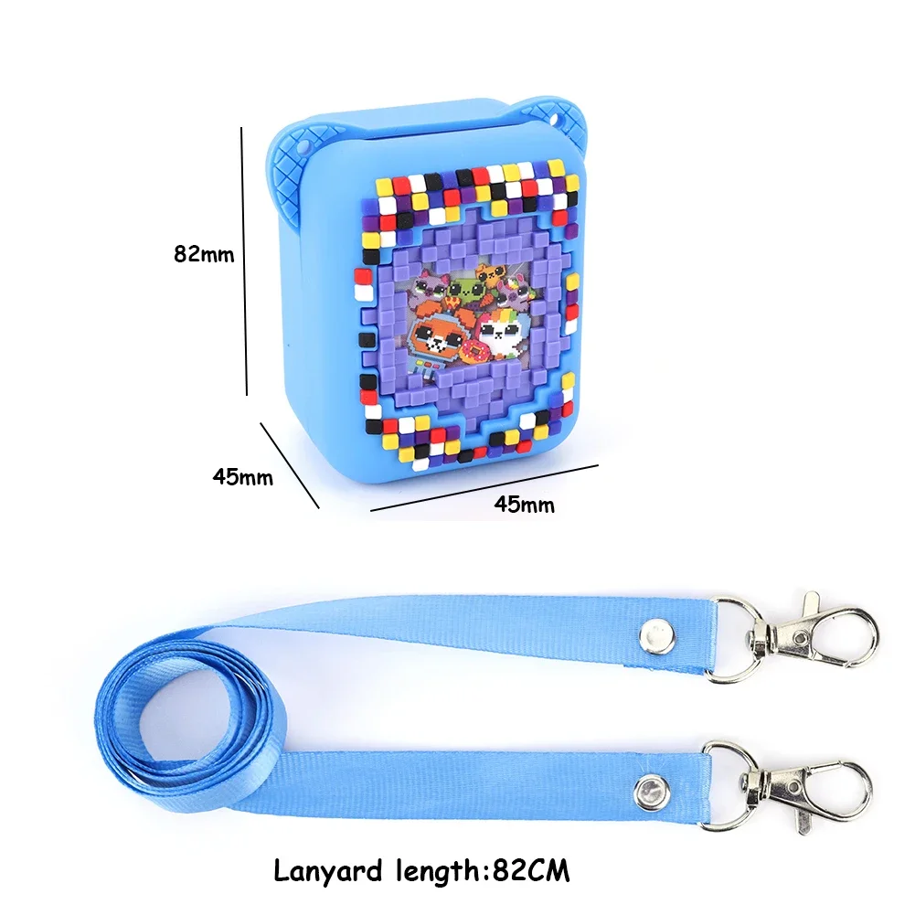 Silicone Carrying Case for Bitzee Interactive Toy Digital Pet Game Console Storage Bag Shockproof Protective Cover Storage Bag
