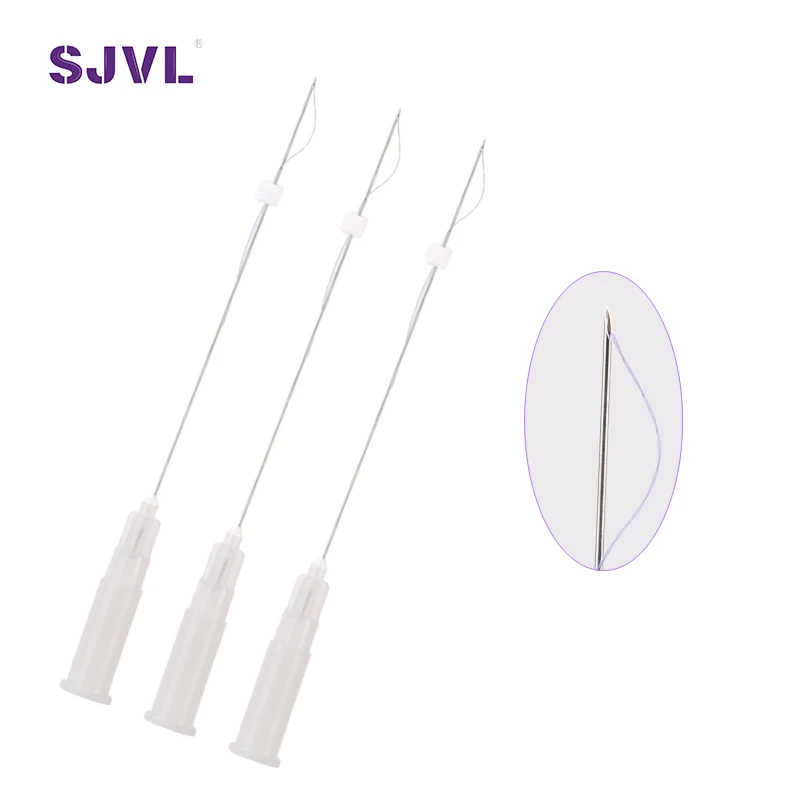 
Manufacturer Supply Non Surgical Anti Wrinkle Skin Tighten 26G 60mm Pdo Tornado Braided Face Thread Lift 