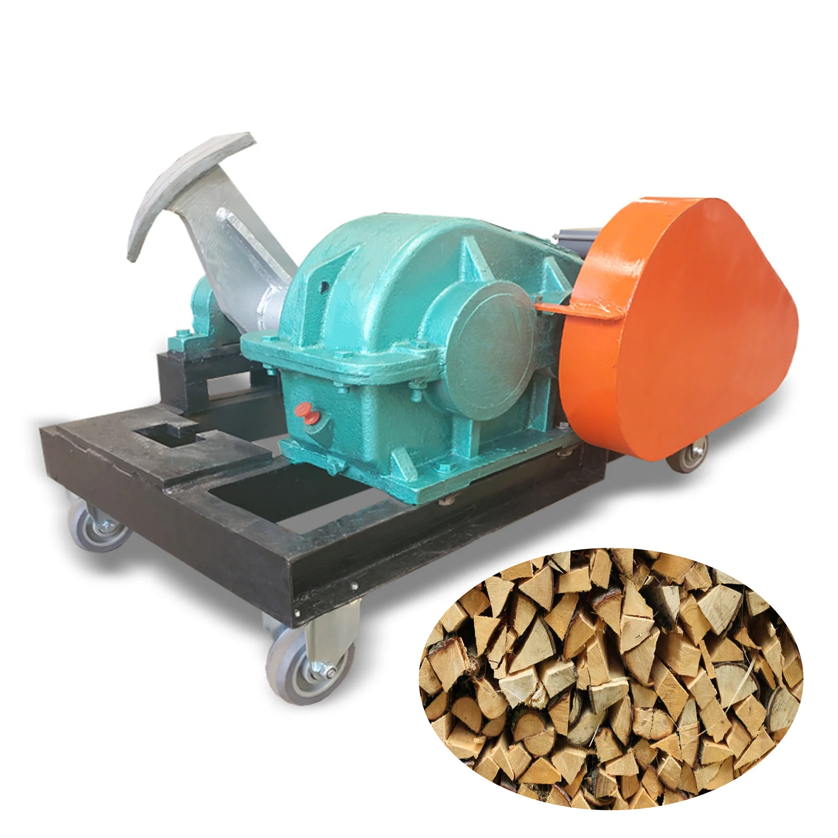 Factory sold high speed kinetic log spliter parts with reducer fire wood chipper