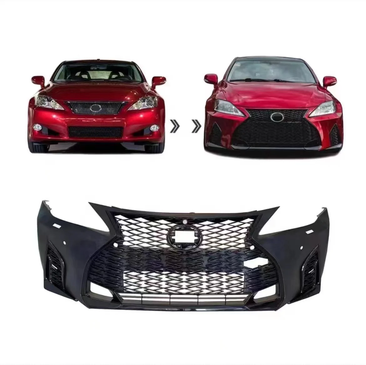 For 2006-2022 Lexus IS300 350 front and rear bumper luggage rack IS300 350 front and rear protection bars modification upgrade