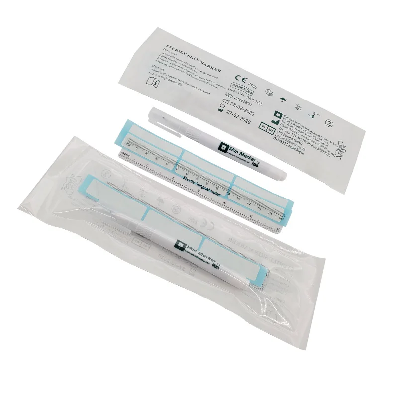 Surgical Tip Disposable Surgical Skin Marker Pen Medical Skin Marker With Ruler