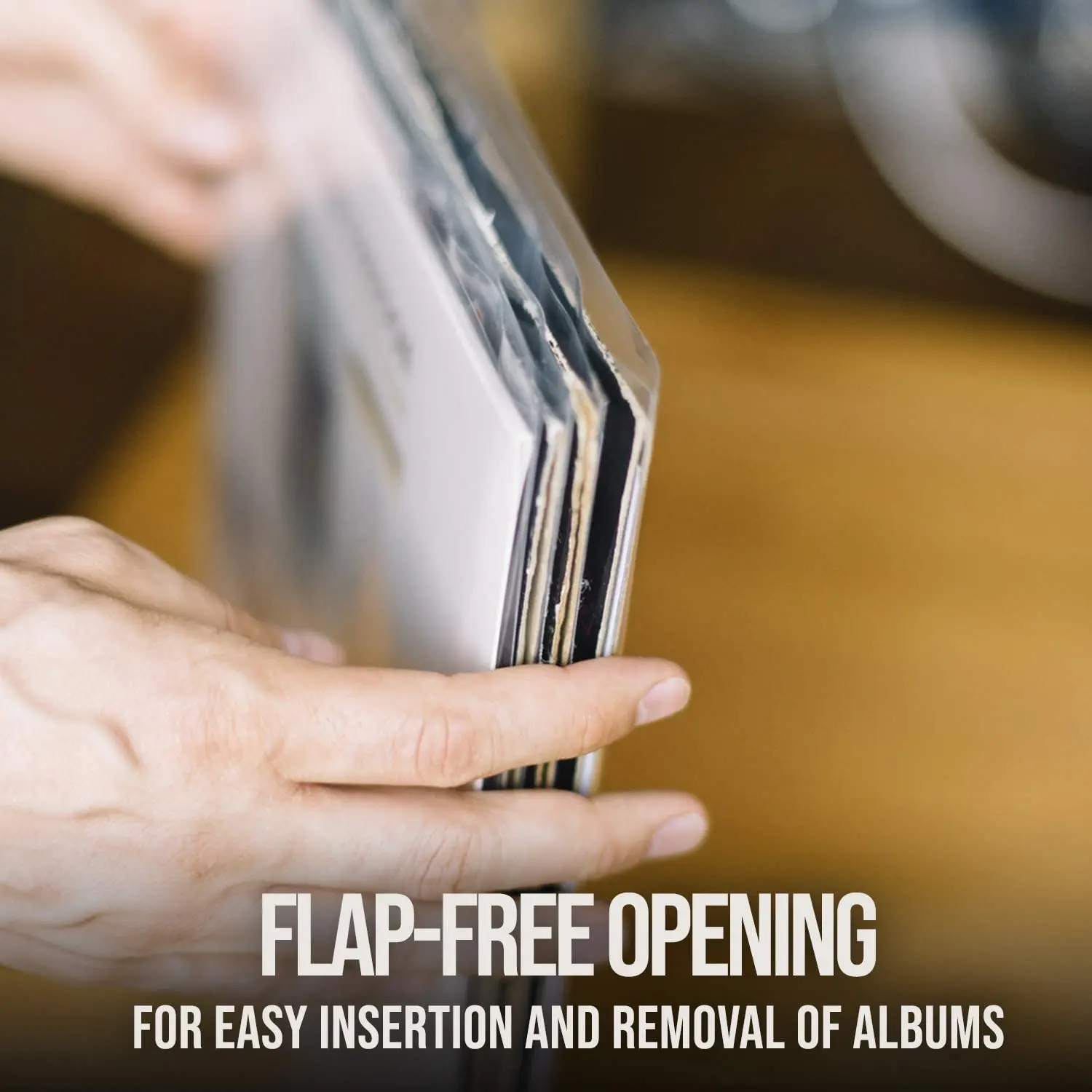 Eco Friendly Vinyl Record Sleeves [25 Pack] - Outer Album Covers With Premium Clarity for 12 Inch LPs