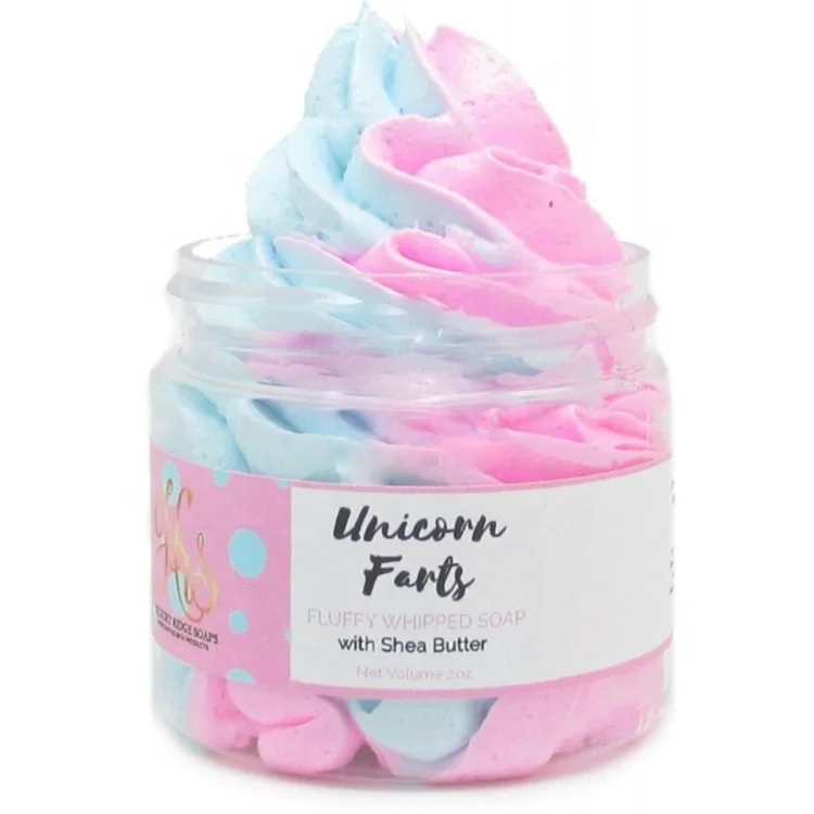 
Горячая Распродажа OEM частная торговая марка Аромат сладкий гель для душа крем для ванны увлажняющий пузырьки натуральный веганский красочный взбитый мыло для ванны 