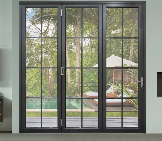 
aluminum interior glass sliding bifold door 