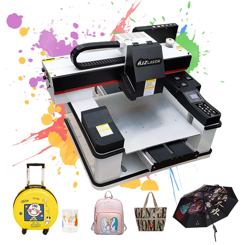 Phone Case Flatbed Uv Printer 9060 Glass Bottle Digital Uv Printing Uv 6090 Printer With 3 Heads Xp600 I3200