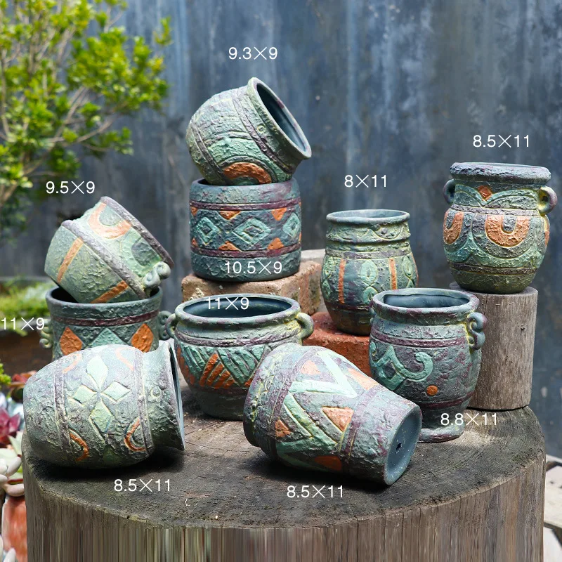 retro unique creative flower planter pots for plants garden plant succulent planter