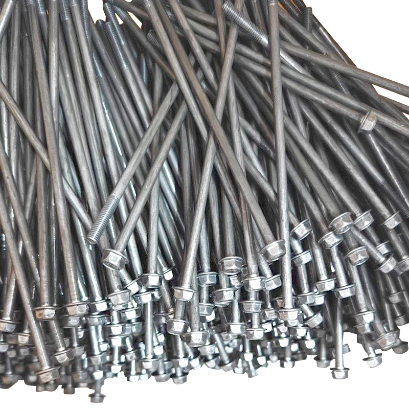 Factory Sale High Quality Hex Head Flange Bolt Zinc Plated Finish Industrial Hex Flange Bolt