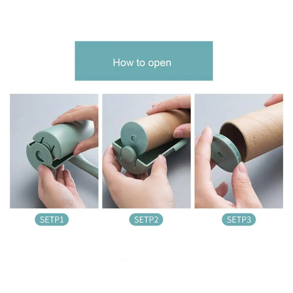 
Multiple Sticky Hair Removal Clothes Carpet Dusting Cleaning Roller with Adhesive White/Green/Coffee Color 