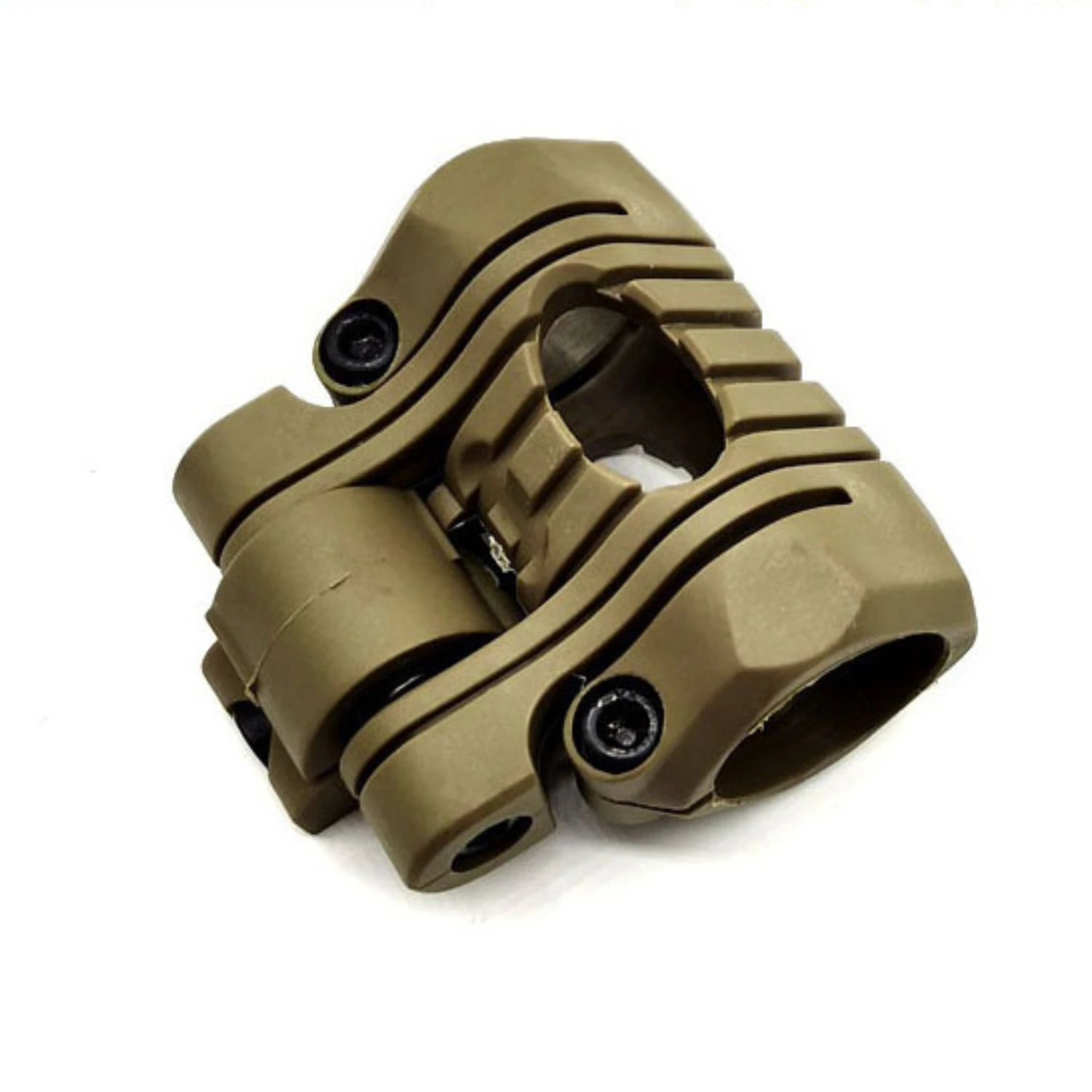 Outdoor 25mm Helmet Flashlight Holder Torch Clip Raills Clamp Mount