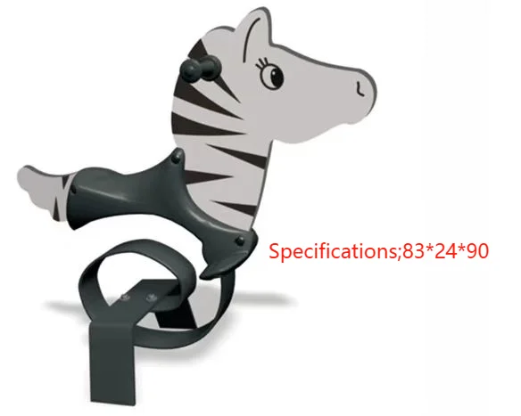 Outdoor Plastic Rocking Horse for Kids for Park Garden & School Amusement with Spring Riders
