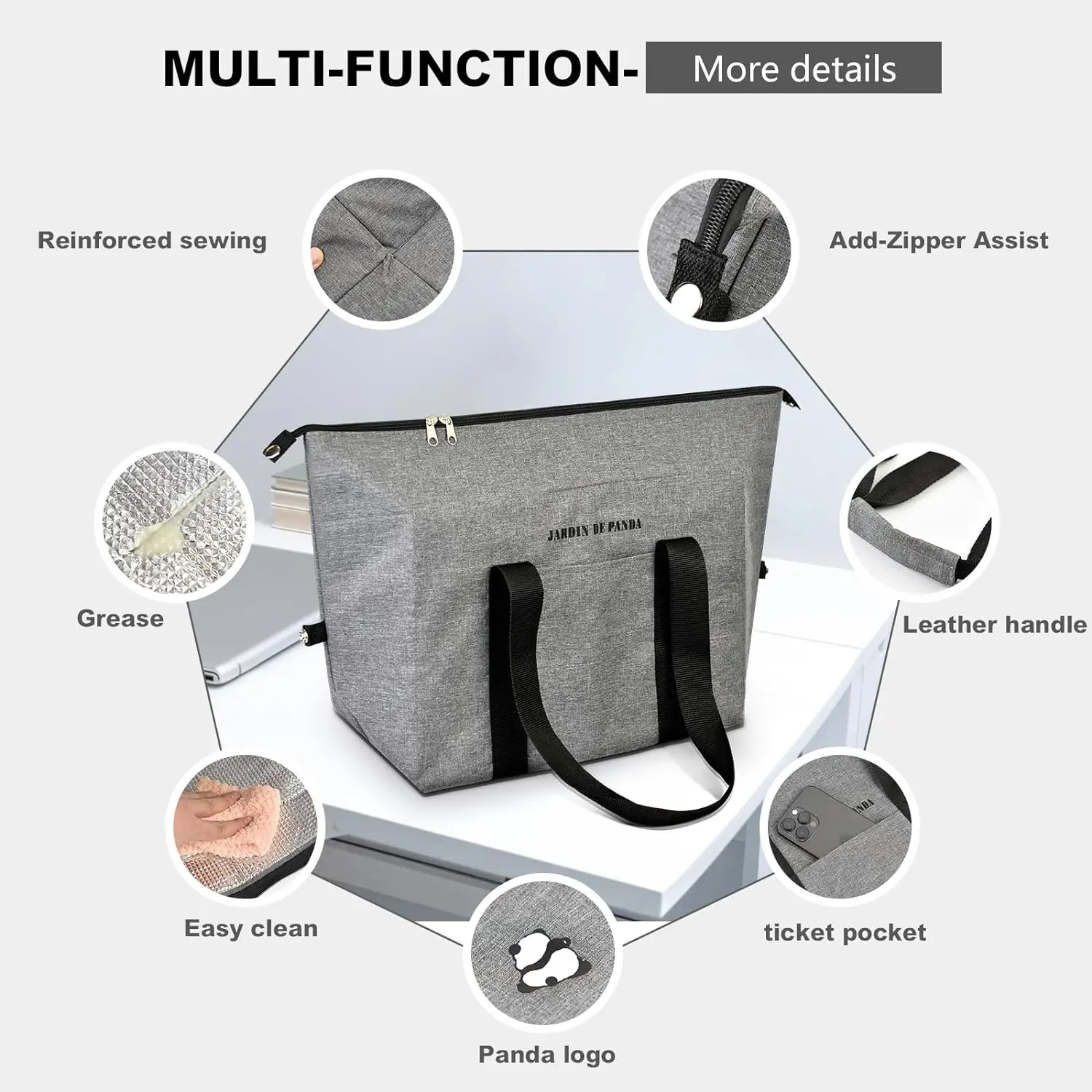 35l heavy commercial duty small thermo disposable large insulated hot and cool frozen food panda delivery bag for food delivery