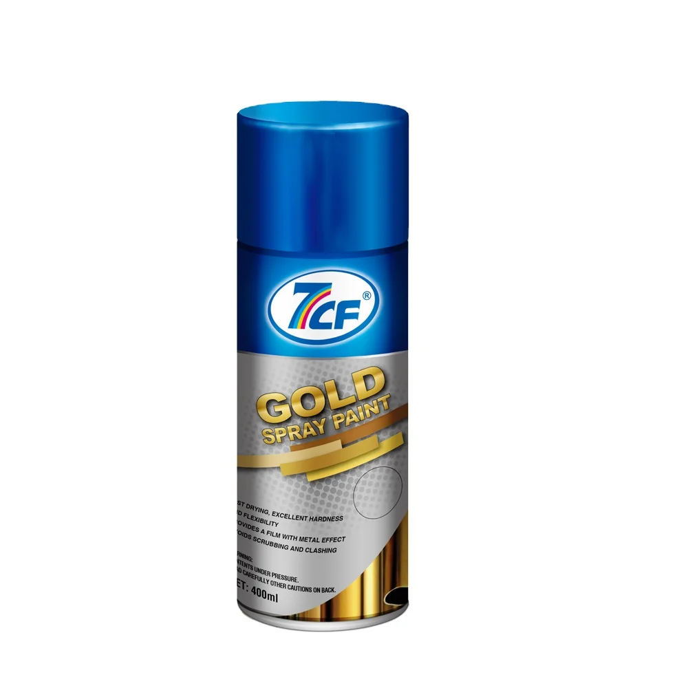7CF Aerosol Gold Paint For Wood Plastic Paint