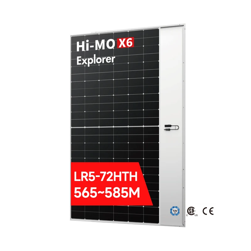 Longi, лучшие Высокопроизводительные одиночные стеклянные солнечные панели для домашнего использования, 585 Ватт, высокоэффективный двухфазный модуль нового поколения