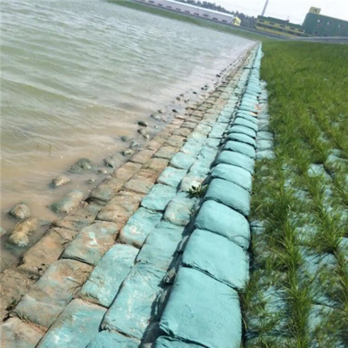 Geo bag river bank protection flood control Polyester Nonwoven Geotextile sand bag Large Earthbag Geobag