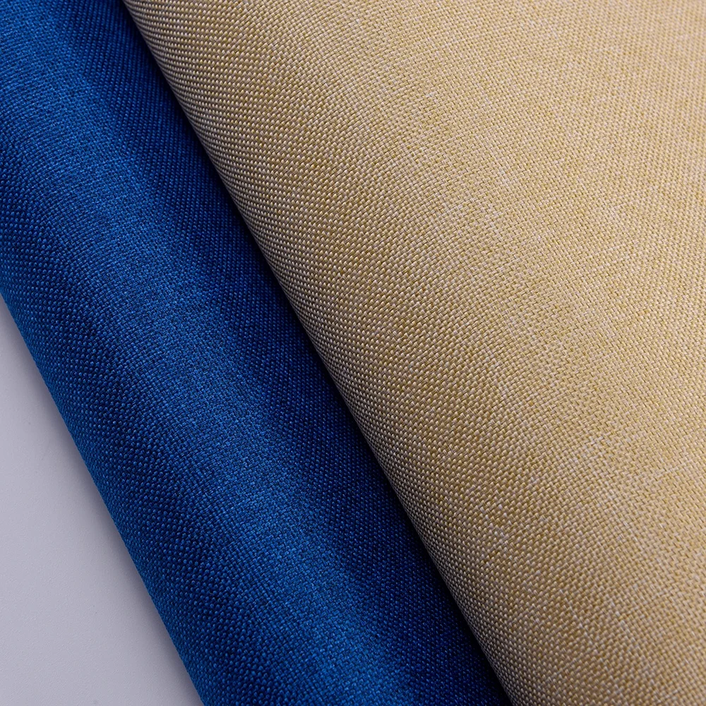 Factory Custom Color PVC Coated 100 Polyester Material Oxford Cloth 600D Cation two tone Fabric for storage  box bags