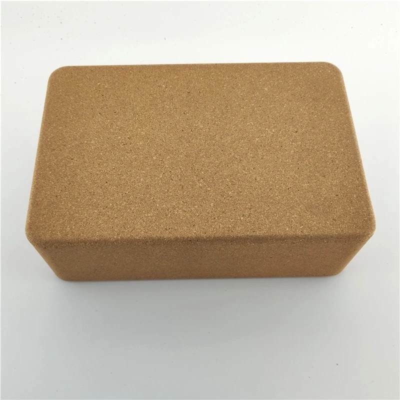 Eco-friendly Customized Logo  Fitness Sport Tool Non-Toxic Eco Cork Yoga Block gym equipment Cork Yoga Brick