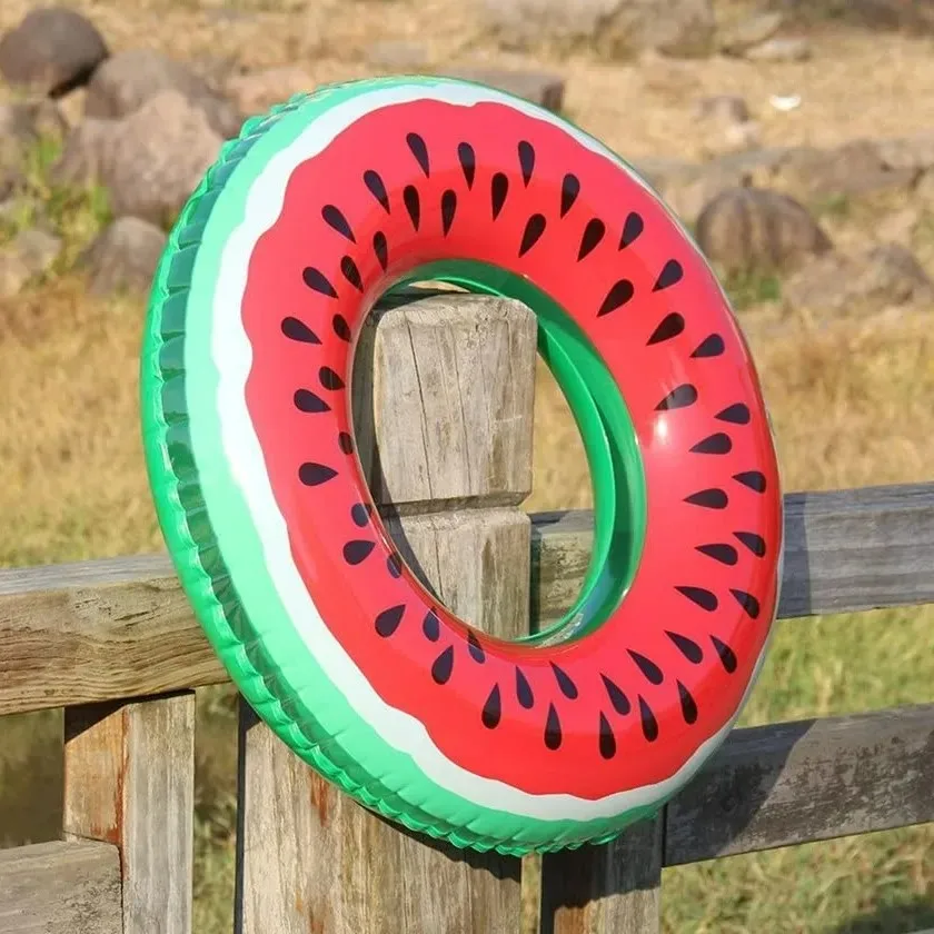 JIUURAN Swim Circle Laps Watermelon Pool Tube Piscinas Flotador Fruit Inflatable Baby Swimming Ring