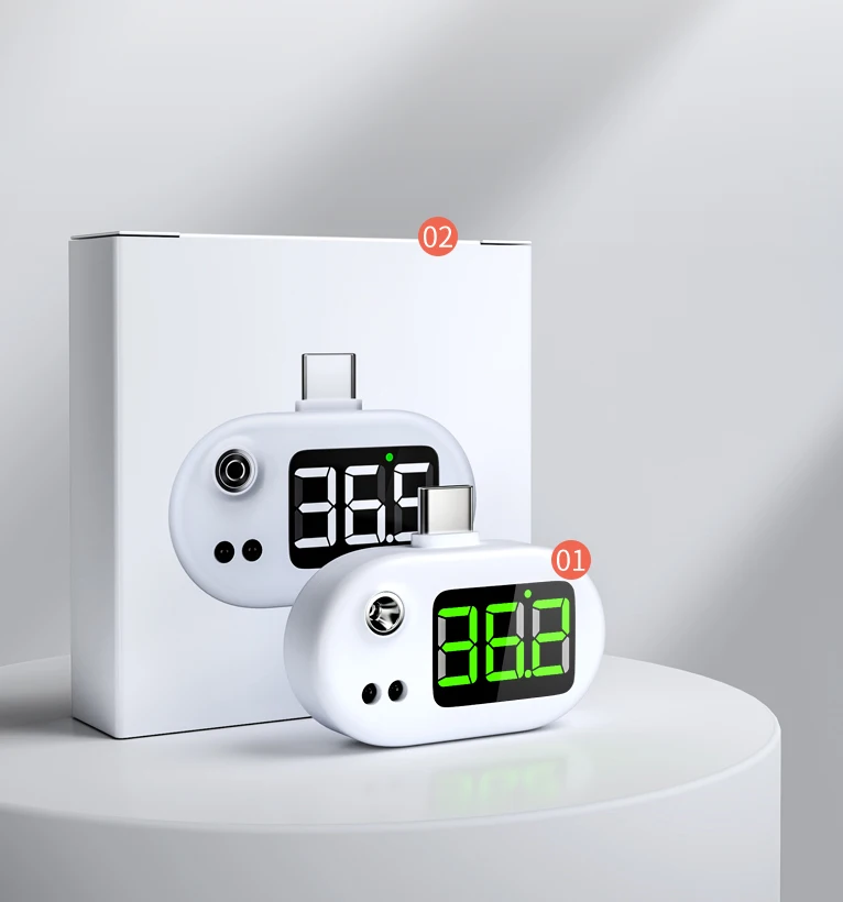  OEM alarm Non Contact Digital Body Thermomete household portable Smart USB