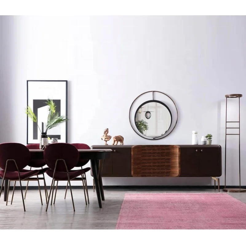 
Dining Room Set Arabic Style Table Console Cabinet Chair Wood Modern European Scandinav Model Istanbul Furniture (ider PABLO) 