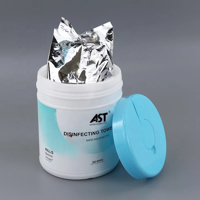 Oil Absorbent Barrel Industrial Wet Towel Scrubbing Cloth Dry tissues  in Canister ,Bucket , Tub