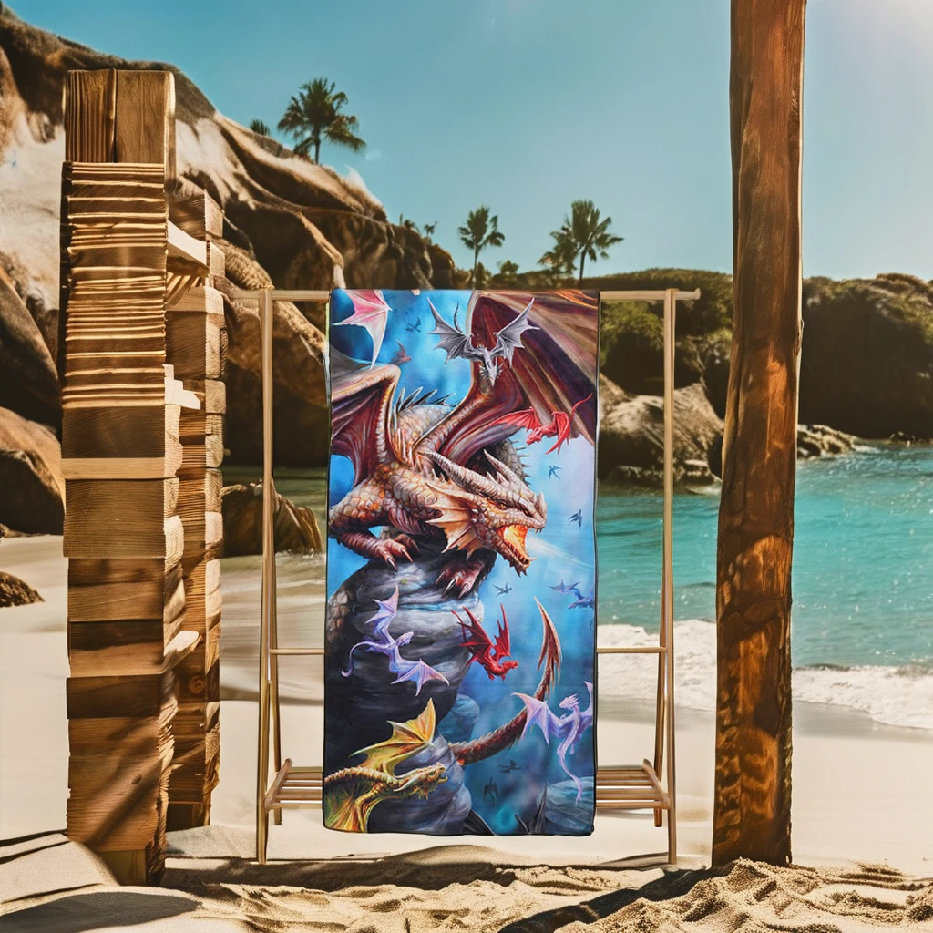 Custom size cotton beach towels high-quality cotton pool towel wholesale with logo custom print soft material bath towel