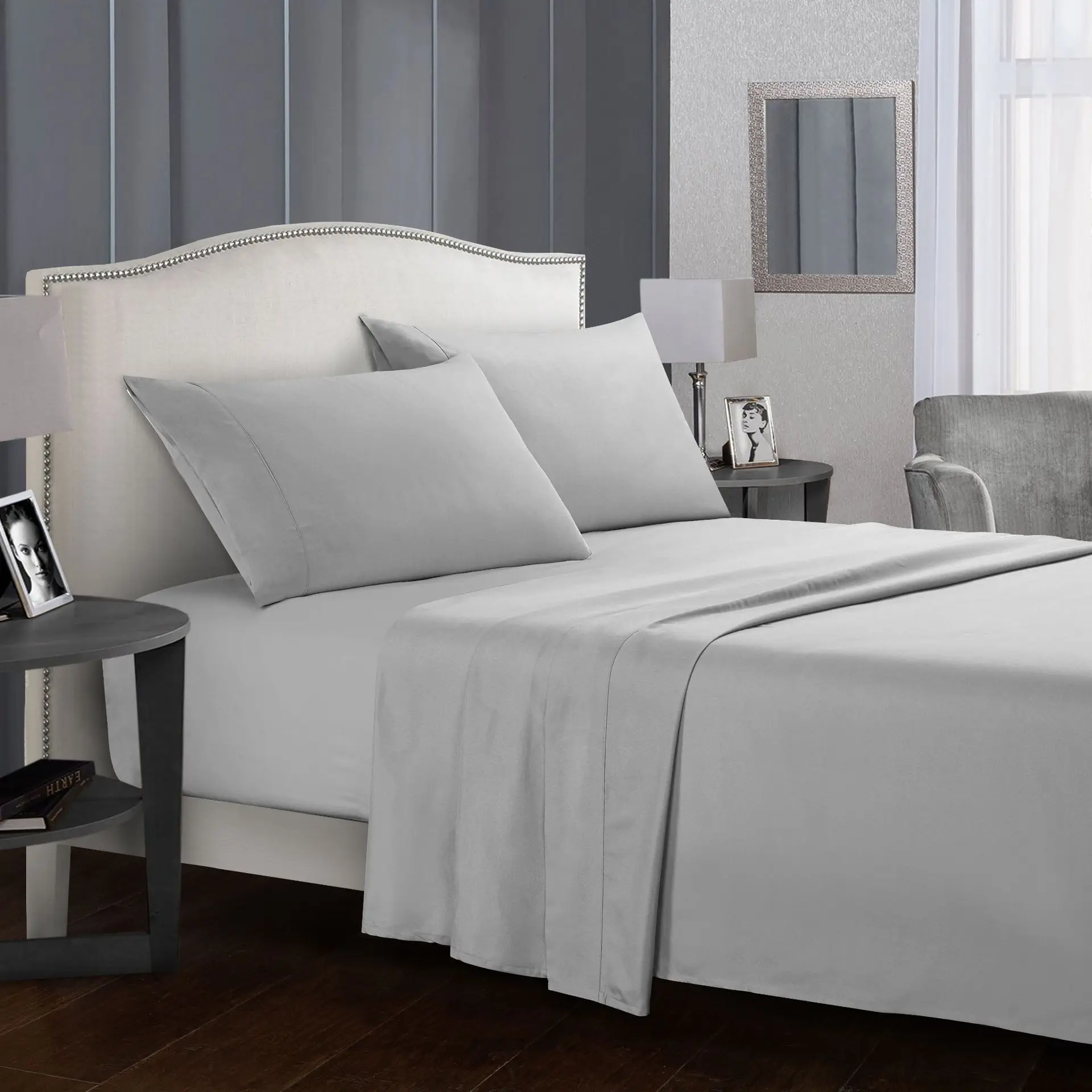 Оптовая продажа простыни king size набор постельных принадлежностей из льна постельное белье