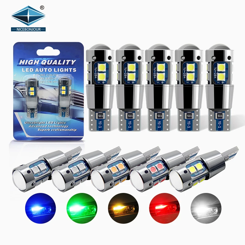  Лидер продаж 3030 10SMD светодиодная CAN-шина без ошибок t10 внутренняя лампа для чтения приборное освещение габаритные огни Автомобильные
