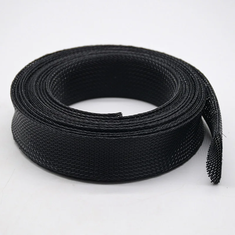 Factory direct flexible Polyester braided custom cable mesh sleeve for wires sleeves