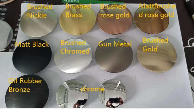 Factory Hot Sale water drain slotted waste plug surface polished chrome Big Round Top pop up drainer for bathroom sink drainage