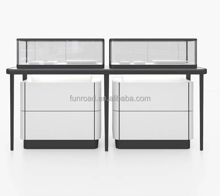 Lishi China Factory Stainless Steel Jewelry Display Cabinets Showcase, Jewelry Showcase Retail Store