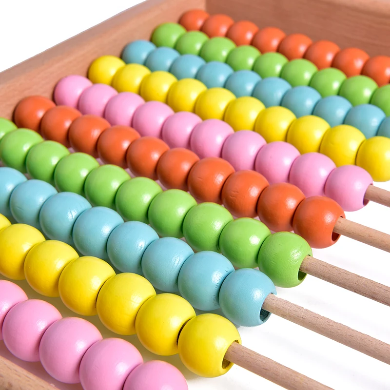 Wooden Educational Learning Math Toys Numbers Counting Calculating Beads Abacus Montessori Game for children kids boys and girls