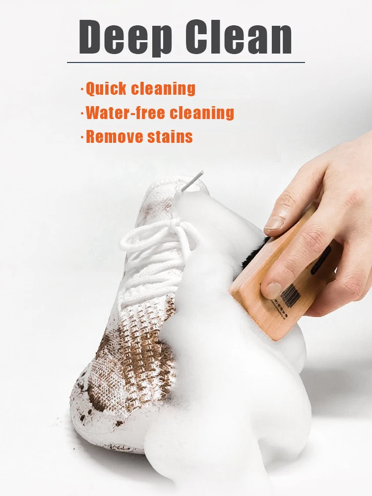 200ml Aerosol Decontamination Whitening Care Cleaning Yellow Shoe Agent Shoe Edge White Shoes Whitening Cleaner Spray