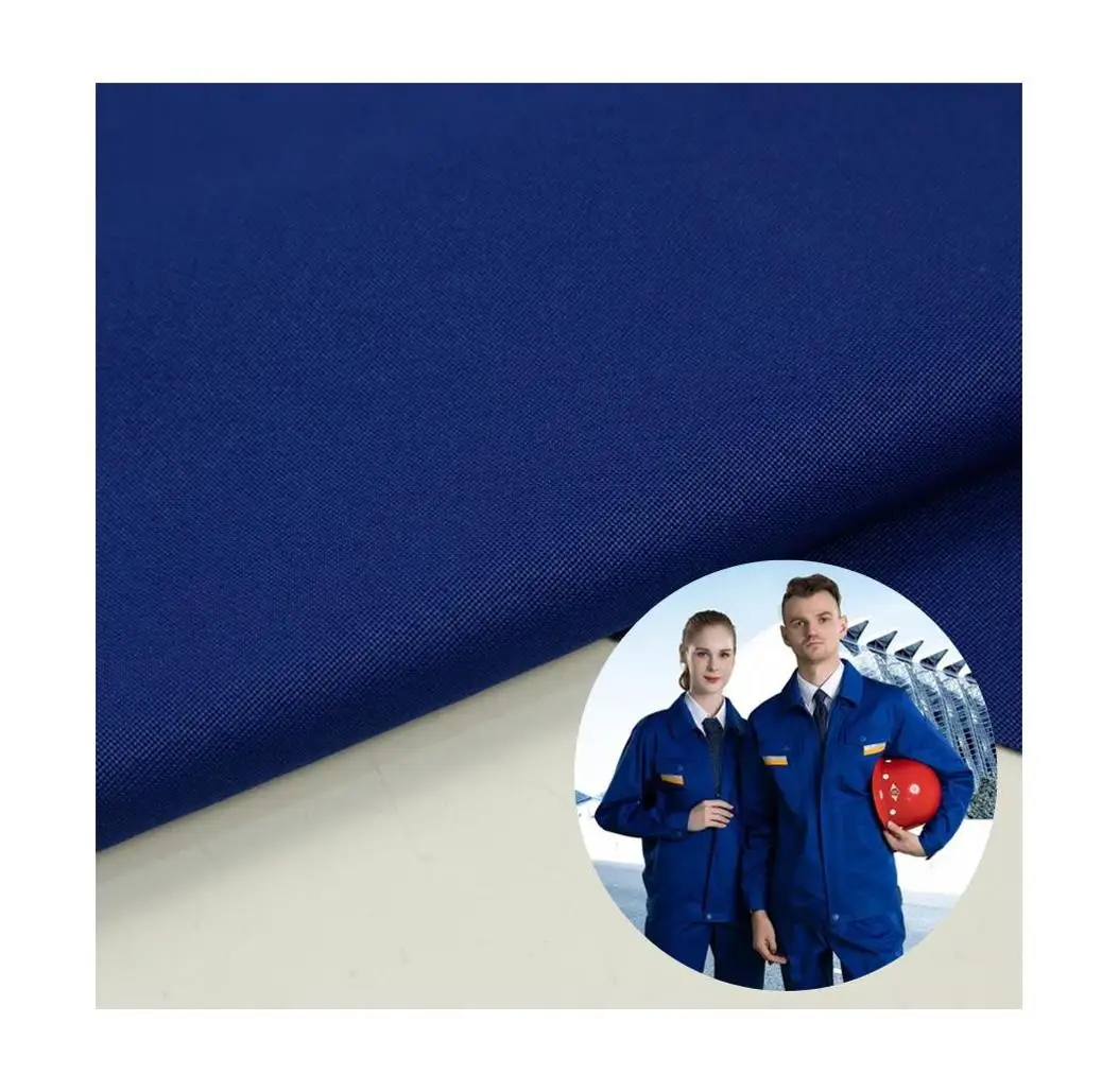 Manufacturer 80 Polyester 20 Cotton TC 20*16 120*60 Twill 3/1 Plain dyed Workwear Uniform Fabric
