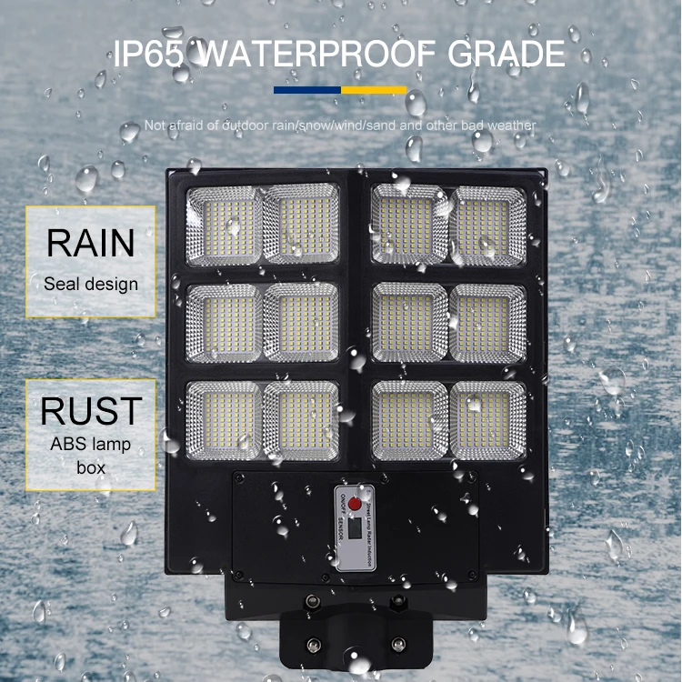 
Project Smd Outdoor Waterproof IP65 200w 300w 400w Integrated All In One Solar Led Street Light 